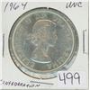 Image 1 : 1964 Canadian Silver dollar UNC,1-Canadian dollar