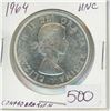 Image 1 : 1964 Canadian Silver dollar UNC,1-Canadian dollar