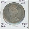 Image 2 : 1965 Small beads Blunt 5, Canadian Silver dollar UNC,1-Canadian dollar