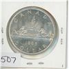 Image 1 : 1965 Large beads Blunt 5, Canadian Silver dollar UNC,1-Canadian dollar