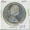 Image 1 : 1966 Canadian Silver dollar UNC,1-Canadian dollar