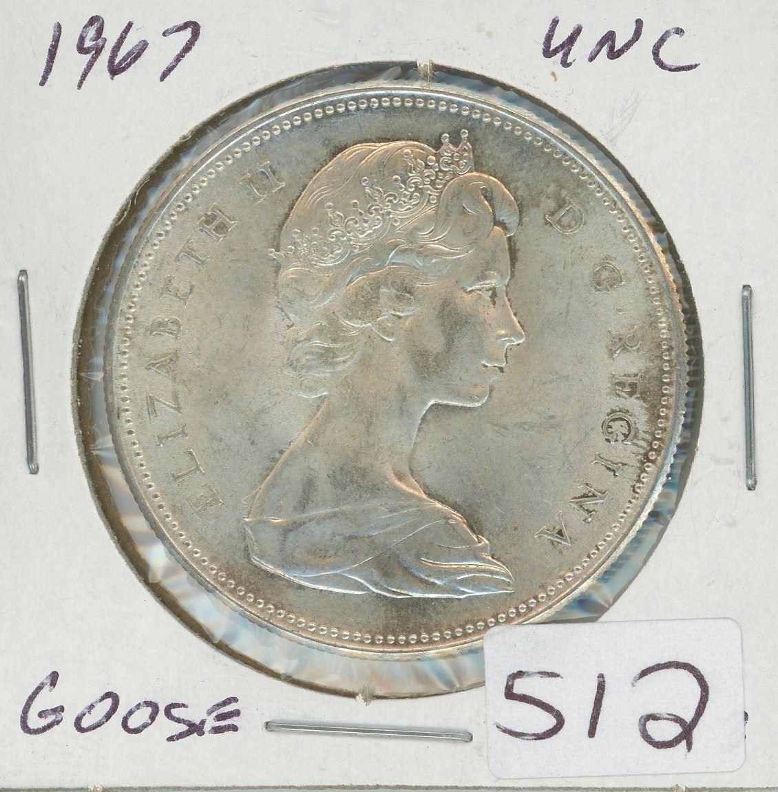 18671967 Canadian Goose Silver dollar UNC,1Canadian dollar 18671967 Canadian Goose Silver dollar UNC,1Canadian dollar