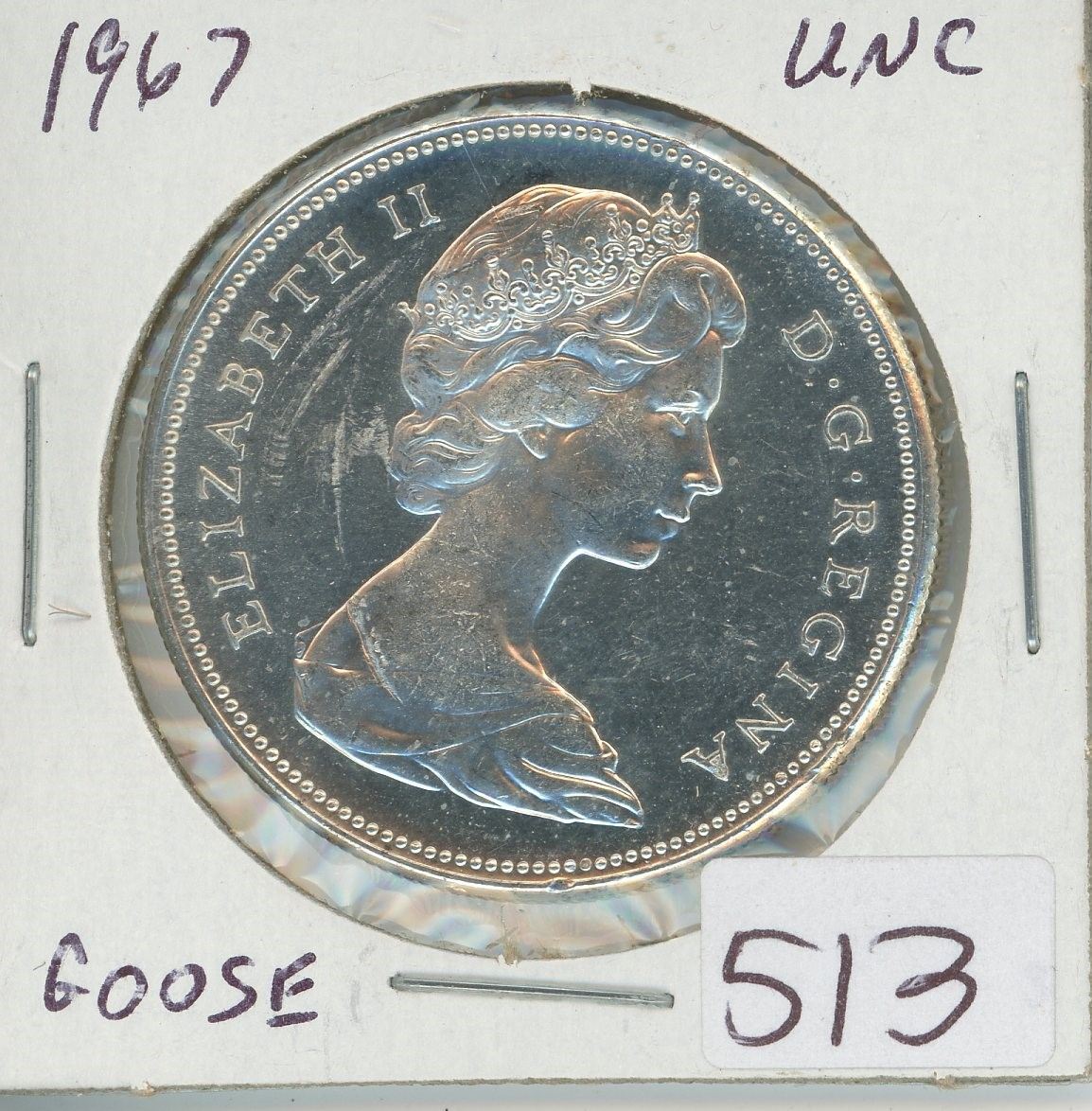 18671967 Canadian Goose Silver dollar UNC,1Canadian dollar 18671967 Canadian Goose Silver dollar UNC,1Canadian dollar