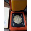 Image 1 : 1873-1973 Canadian Mountie Silver dollar in original black case,1-Canadian Silver dollar