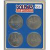 Image 1 : Carnaval Du Quebec 4 coin set 1983 (Dollars du Carnaval),1-coin set