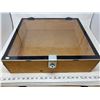 Image 3 : Wood display case with locking  glass lid,1-display