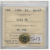 Canada 1994 $2 Gold Maple Leaf  (ICCS certified as MS-67)                     https://www.cdncoin.co