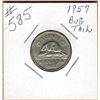 Image 1 : 1957 BUG TAIL CANADIAN NICKEL
