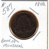 Image 1 : 1842 BANK of MONTREAL BANK TOKEN