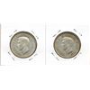Image 2 : 1941 CANADIAN SILVER 50 CENT PIECES (2) - Narrow Date & Wide Date Types