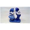Image 3 : Hand Painted Delft Spring Bulb Pot & Kissing Couple Art Deco