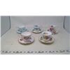Image 1 : 5- Tea Cups & Saucers (3 Paragon, 1 Aynsley, 1 Royal Albert)