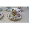 Image 2 : 5- Tea Cups & Saucers (3 Paragon, 1 Aynsley, 1 Royal Albert)