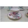 Image 3 : 5- Tea Cups & Saucers (3 Paragon, 1 Aynsley, 1 Royal Albert)