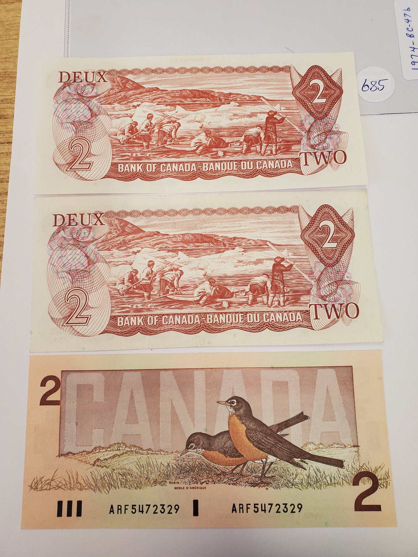 TWO 1974 2 BILLS 1986 2 BILL two-1974-2-bills-1986-2-bill