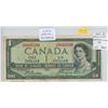 Image 1 : 1954 $1 Devil’s Face Beattie-Coyne signatures. Low Serial Number: O/A0005539. VF-20.