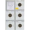 Image 1 : Lot of 5 nice quality George V small cents: 1928 VF-20; 1932 EF-40; 1933 EF-40; 1934 EF-40; 1936 VF-
