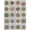 Image 1 : Lot of 20 different Wooden Nickels including Masonic Temple, One Glass of Beer, and Pike’s Peak or B