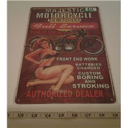 Tin Sign - Motorcycle Repair
