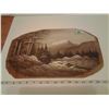 Image 1 : Mountain scene on wood