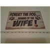 Image 1 : Tin Sign - Beware of wife