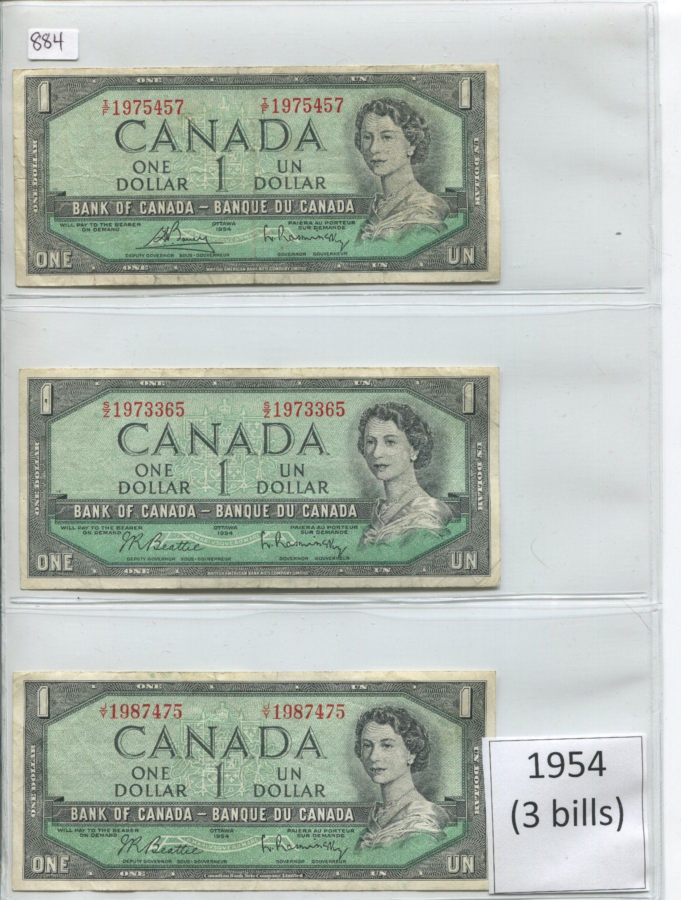 1954 Canadian Dollar Bill Value - g38zl2l