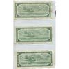Image 2 : (3) Canadian 1954 one dollar bills