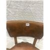 Image 2 : OAK OFFICE CHAIR (LEATHER SEAT AND BACK)