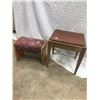 Image 1 : VANITY STOOL AND FOOT STOOL