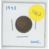 Image 1 : 1943 CANADIAN ONE CENT PIECE (UNC.)