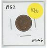 Image 1 : 1952 CANADIAN ONE CENT PIECE