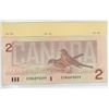 Image 2 : 1986 CANADIAN TWO DOLLAR BANKNOTE (LAST YEAR OF ISSUE)