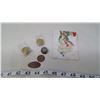 Image 1 : ASSORTED ITEMS - BUTTONS, COINS, ETC.
