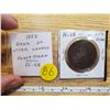 Image 1 : 1852 Province of Canada Bank of Upper Canada one penny token. PC-6B. F-12.
