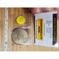 Australia 1988 $5 that depicts the opening of Parliament House by Queen Elizbeth.