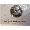 Image 4 : Marshall Islands 1995 $5 coin that depicts U.S. President John F. Kennedy. In pouch of issue.