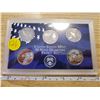 Image 1 : U.S. 20002S State Quarters 5-piece Proof set including Tennessee, Ohio, Louisiana, Indiana and Missi
