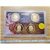 Image 1 : U.S. 2007P 4-piece Presidential dollars Proof set including George Washington, John Adams, Thomas Je