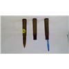 Image 4 : 3- WWII SHELLS (TWO EMPTY)