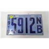 Image 1 : 1916 NEW BRUNSWICK LICENSE PLATE