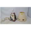 Image 1 : ELECTRIC HOUSE LAMP (A FEW BURNS IN LAMPSHADE)