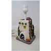 Image 3 : ELECTRIC HOUSE LAMP (A FEW BURNS IN LAMPSHADE)