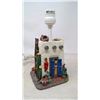 Image 4 : ELECTRIC HOUSE LAMP (A FEW BURNS IN LAMPSHADE)