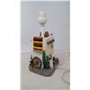 Image 5 : ELECTRIC HOUSE LAMP (A FEW BURNS IN LAMPSHADE)