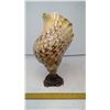Image 2 : TRITON CONCH SEASHELL FREESTANDING ON CUSTOM WAX BASE- BOUGHT IN SOUTH KOREA 1998.