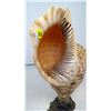 Image 3 : TRITON CONCH SEASHELL FREESTANDING ON CUSTOM WAX BASE- BOUGHT IN SOUTH KOREA 1998.