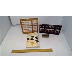 THREE ABACI AND BOOK