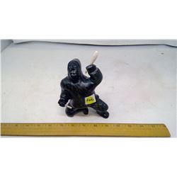 UPRAISED-HEADED SHAMAN STONE SCULPTURE (NOT SOAPSTONE)