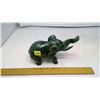 Image 1 : FIVE POUND GREEN JADE ELEPHANT SCULPTURE (trunk chipped)