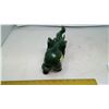 Image 5 : FIVE POUND GREEN JADE ELEPHANT SCULPTURE (trunk chipped)